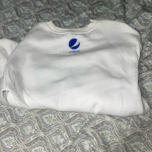 Cropped crew neck sweatshirt